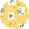 Rond Tafelzeil Olives Geel (140cm)