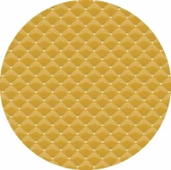 Rond Tafelzeil Retro Mountains Yellow (140cm)