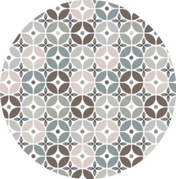 Rond Tafelzeil Vintage Circles (140cm)