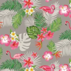 Ovaal Tafelzeil Flamingo Grijs