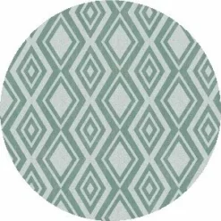 Rond Tafelzeil Diamente Groen (137 Cm)