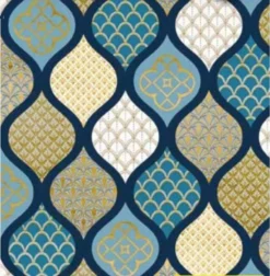 Ovaal Tafelzeil Oosterse Sferen Blauw