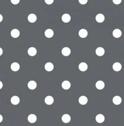 Ovaal Tafelzeil Donkergrijs Met Witte Stippen