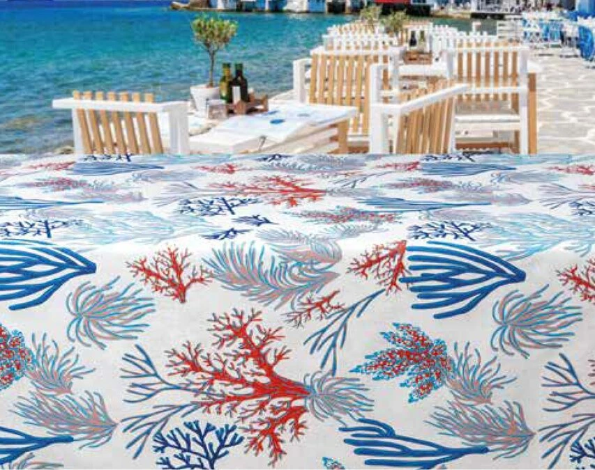 Ovaal Tafelzeil Koraal 2 Ovaal Tafelzeil Koraal - Afbeelding 2