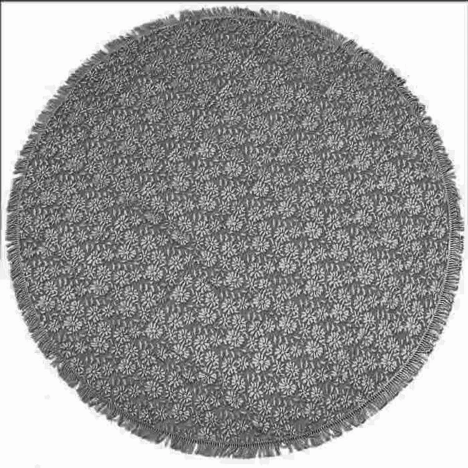 Rond Buiten Tafelkleed 160cm Schuimvinyl Antraciet Grijs (dikke Kwaliteit) 1 Rond Buiten Tafelkleed 160cm Schuimvinyl Antraciet Grijs (dikke Kwaliteit)