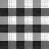 Wasbaar Tafelzeil Geblokt Wit/grijs/zwart