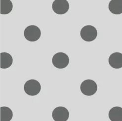 Ovaal Tafelzeil Lichtgrijs Met Zilveren Stippen