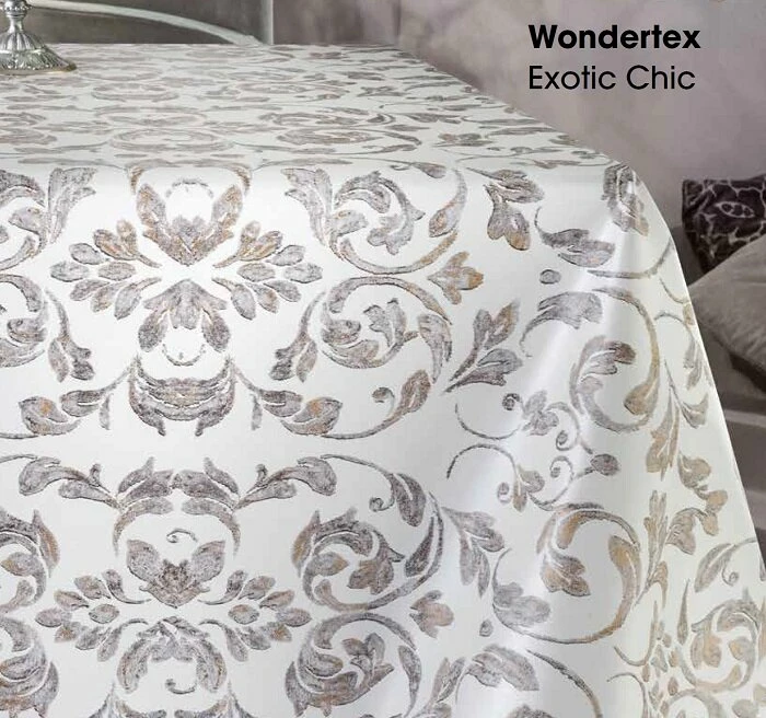 Rond Tafelzeil Brocant Vintage (140cm) 2 Rond Tafelzeil Brocant Vintage (140cm) - Afbeelding 2