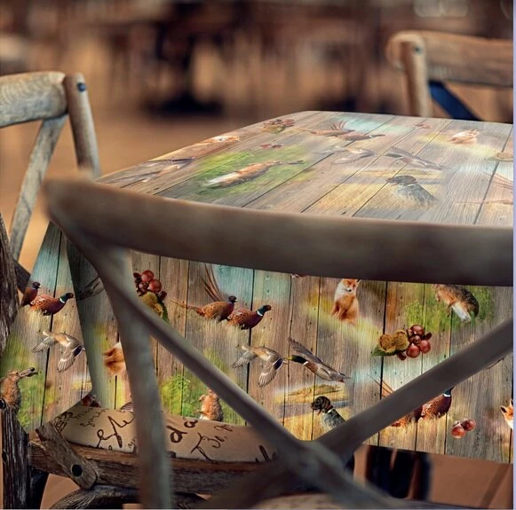 Rond Tafelzeil Vos En Fazant (140cm) 2 Rond Tafelzeil Vos En Fazant (140cm) - Afbeelding 2