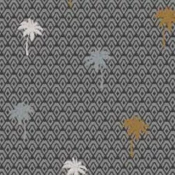 Ovaal Tafelzeil Grijs Met Palmbomen