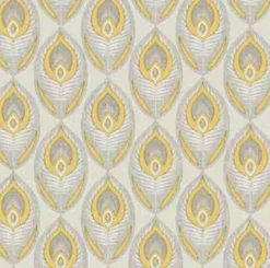 Ovaal Tafelzeil Art Deco Lichtgrijs