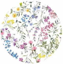 Rond Tafelzeil Boeketbloemen (140cm)