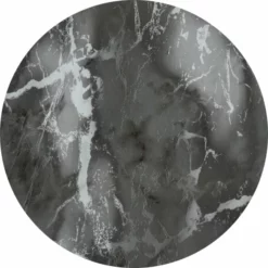 Rond Tafelzeil Donker Marmer (140 Cm)
