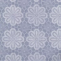 Ovaal Tafelzeil Vintage Bloemen Blauw