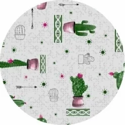 Rond Tafelzeil Cactus Mexico (140cm)