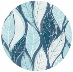 Rond Tafelzeil Leafs Blue