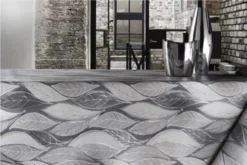 Rond Tafelzeil Leafs Blue 5 Rond Tafelzeil Leafs Blue -Hiptafelzeil Winkel 1972143177