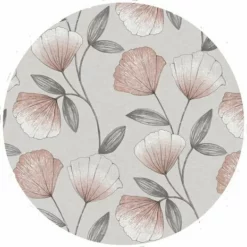 Groot Rond Tafelzeil Klaproos Roze (160cm)