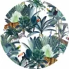Rond Tafelzeil Tropical Animals (140cm)