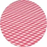 Rond Tafelzeil Ruitje Rood Paty (140cm)