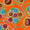 Ovaal Mexicaans Tafelzeil Floral Oranje