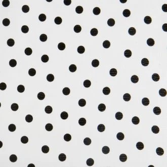 Ovaal Mexicaans Tafelzeil Wit Met Zwarte Stippen 1 Ovaal Mexicaans Tafelzeil Wit Met Zwarte Stippen