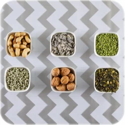 Ovaal Mexicaans Tafelzeil Zigzag Zilvergrijs