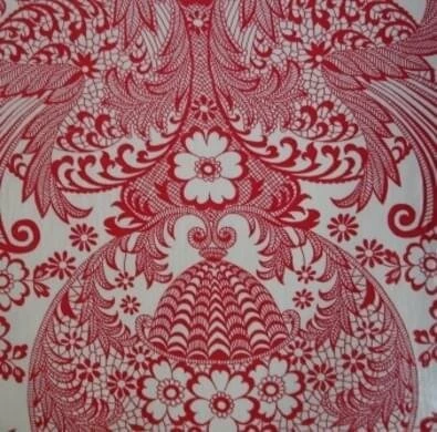 Rond Mexicaans Tafelzeil Paraiso Rood (120cm) 2 Rond Mexicaans Tafelzeil Paraiso Rood (120cm) - Afbeelding 2