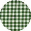 Rond Mexicaans Tafelzeil Ruitjes Donkergroen(120cm)