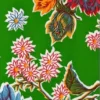 Ovaal Mexicaans Tafelzeil Chrysant Groen