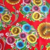 Ovaal Mexicaans Tafelzeil Floral Rood