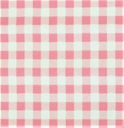 Ovaal Mexicaans Tafelzeil Ruitjes Roze