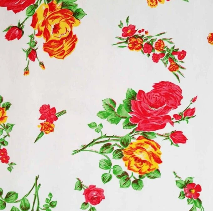 Ovaal Mexicaans Tafelzeil Rosendal Wit Roos 1 Ovaal Mexicaans Tafelzeil Rosendal Wit Roos