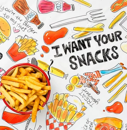 Ovaal Tafelzeil Blond Amsterdam Snacks 1 Ovaal Tafelzeil Blond Amsterdam Snacks