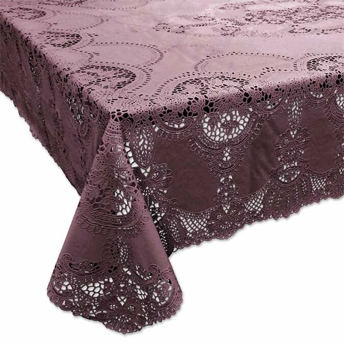 Tafelkleed Buiten Vinyl Cassis 137x180cm 1 Tafelkleed Buiten Vinyl Cassis 137x180cm