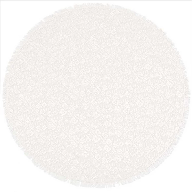 Rond Buiten Tafelkleed 160cm Schuimvinyl Gebroken Wit (dikke Kwaliteit) 1 Rond Buiten Tafelkleed 160cm Schuimvinyl Gebroken Wit (dikke Kwaliteit)